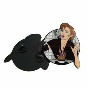 Anime peinture métal vintage grand dur logo personnalisé badge épinglette en émail fleur <span class=keywords><strong>coeur</strong></span> chine faisant la machine - Product Image 5