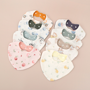 Bandana en coton écologique pour enfants, bavoir réutilisable à double face - Product Image 1