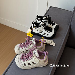 Nouvelles sandales de sport fermées pour enfants, style coréen, été 2025 – Chaussures décontractées à semelle souple avec fermeture Velcro pour bébés garçons et filles - Product Image 3