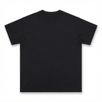 T-shirt Homme YOUMEI Grande Taille Décontracté Couleur Unie Confortable Logo Personnalisé Mode 100% Coton Tricoté 220g Lavé – Nouvelle Collection Promotionnelle
