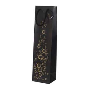 Shopper vino eleganza nero 10 cm + 9 cm x 39 cm - Product Image 1