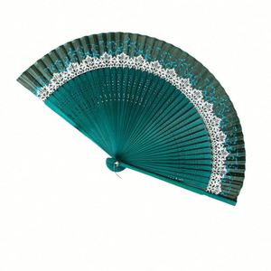 Éventail pliant portable de 21 cm en soie de style japonais, coloré et tendance, en bambou, pour la décoration intérieure et la photographie - Product Image 4