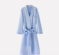 Peignoir d'hôtel personnalisé en gros, peignoir en coton doux et confortable pour chambre d'hôtel
