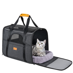 Draagbare stevige huisdierendraagtas voor honden en katten, ademende reistas met autostoel, geschikt voor buitengebruik, draagtas voor puppy's en katten - Product Image 1