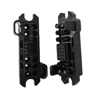 Connecteur Combo Électrique Automobile à Angle Droit 25 Broches en Cuivre, Prise Femelle Haute Intensité 25KW pour Signal et Alimentation