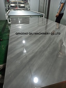 Máquina de laminación para prensa, lámina acrílica HPL <span class=keywords><strong>CPL</strong></span> en panel de mdf o madera contrachapada, PUR - Product Image 2