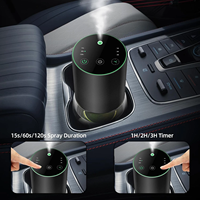 Diffuseur d'huiles essentielles sans eau pour voiture, maison, bureau, rechargeable par USB, nébuliseur électrique, lumière LED 7 couleurs, mini diffuseur d'arômes