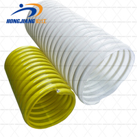 Tuyau d'aspiration plat en PVC pour sablage, 250mm 300mm 350mm 2 4 6 8 10 pouces, haute pression, durable, tubes en plastique flexibles, vente en gros