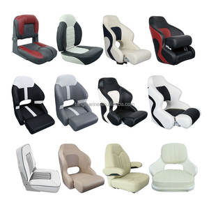 Nouveau siège <span class=keywords><strong>de</strong></span> bateau <span class=keywords><strong>ponton</strong></span> haut <span class=keywords><strong>de</strong></span> gamme avec dossier haut, logo personnalisé, siège <span class=keywords><strong>de</strong></span> bateau pliable <span class=keywords><strong>de</strong></span> luxe en cuir PU - Product Image 1