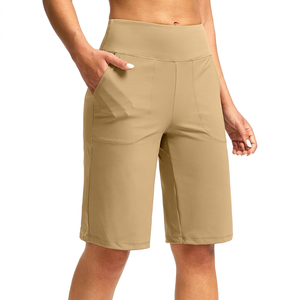 Shorts Bermuda Tendance pour Femme – Taille Haute, Tissu Doux et Respirant, Écologique, Coloré, Imperméable, Séchage Rapide, Sportif et Extérieur - Product Image 1
