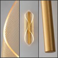 Lampe murale LED moderne de luxe en aluminium doré et cristal, style nordique, pour chambre à coucher, chevet, salon, intensité variable, CRI 90 élevé, vente en gros