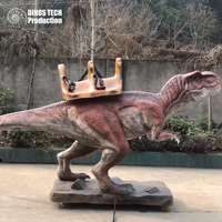 Özel Yapım Robotik Tyrannosaurus Rex Eğlence Parkı İçin Binilebilir Oyuncak veya Çocuklar İçin Etkileşimli Animatronik Dinozor Binme Cihazı