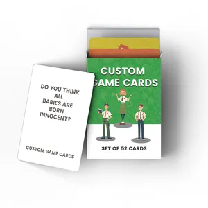 Пользовательские игральные карты бумажные игральные карты покер набор дизайн ваши собственные игральные карты