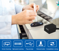 Escáner de código de barras fijo industrial Sensor CCD Supermercado Salud Logística Comunicación Industria de ropa Lector de código de barras 2D