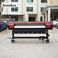 Impresora Ecosolvente de Gran Formato y Plotter de Corte Kongkim 1.6m 1.8m 2.5m 3.2m para Vinilos Adhesivos, Máquina de Impresión Todo en Uno