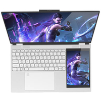 Ordinateur portable haut de gamme en usine Intel N100 16 Go de RAM 1T SSD 15.6 + 7 pouces ordinateur portable IPS à double écran pour ordinateurs portables personnels