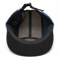 Casquettes vintage 5 panneaux en velours côtelé de nylon multicolores personnalisées avec visière courte et incurvée pour unisexe, idéales pour le streetwear et les activités de plein air.