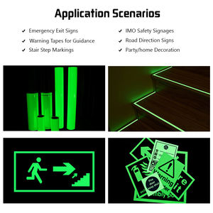 กระดาษฟิล์มเรืองแสงมีกาวในตัวแผ่นไวนิลแบบม้วนสำหรับไวนิลเรืองแสงในที่มืดเทปป้ายทางออก - Product Image 6