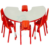 Tables et chaises d'école maternelle modernes en métal en gros, tailles personnalisables, certifiées ISO pour usage domestique et bureautique