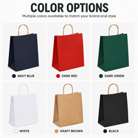 Sacs en papier kraft brun en gros pour boutiques, emballage cadeau et image de marque