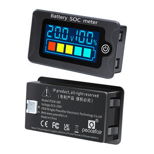 Peacefair PZEM-009 디지털 LCD 12V 24V 36V 48V 리튬 철 인산염 배터리 전압 용량 테스터 SOC 미터 - Product Image 2
