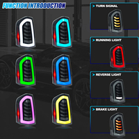 Feux arrière LED modifiés JC RGB pour Chrysler 300C 2011-2014, clignotants séquentiels, animation de démarrage