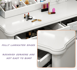 Tocador moderno para dormitorio, armario de almacenamiento minimalista, tocador de una pieza, pequeño hogar, <span class=keywords><strong>Netflix</strong></span>, tocador de estilo de líneas simples - Product Image 5