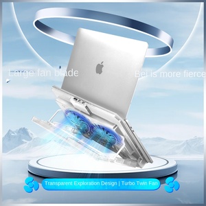 Nuoxi S200C Coussin de refroidissement pour ordinateur <span class=keywords><strong>portable</strong></span> <span class=keywords><strong>Base</strong></span> de radiateur Cadre de dissipation thermique avec ventilateur silencieux Compatible avec les ordinateurs portables 14 et 15.6 pouces - Product Image 5