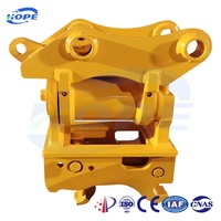 Rotateur hydraulique inclinable HOPE pour mini-excavatrice, attache rapide rotative manuelle pour excavatrices de 10 à 17 tonnes, garantie 1 an