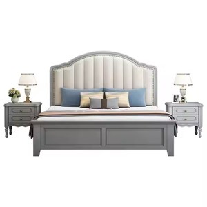 2026 Neue Modelle Neuestes Design Luxus Modernes Schlafzimmermöbel Holz Doppelbett King Size mit Stauraum - Product Image 3