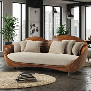 Sofá de dos plazas barato de buena calidad, modelo de tela, sofá de esquina grande Individual, muebles de sala de estar a la venta - Product Image 4