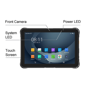 Tablette robuste portable Urovo <span class=keywords><strong>P8100p</strong></span> 10 pouces, étanche IP67, écran tactile NFC, Android, lecteur de codes-barres industriel - Product Image 1