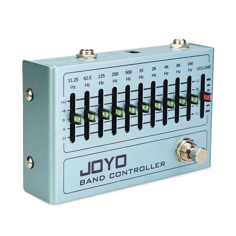 Controlador de banda para guitarra eléctrica, Mini efectos de ecualización Eq, Pedal Eq de 10 bandas para efectos de bajo y guitarra, JOYO R12