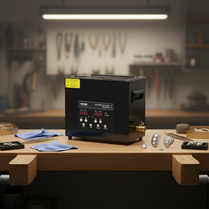 Nettoyeur à ultrasons 6L 180W avec chauffage et minuterie, machine de nettoyage de bijoux - Product Image 2