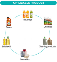 Équipement de remplissage automatique de boissons à haute efficacité, machine de remplissage de liquides pour petites bouteilles, jus de citron, jus de fruits, multi-têtes