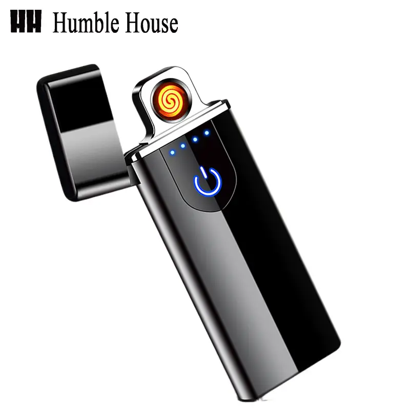 Factory direct sale HL707 LED Light windproof Cigarette electric Lighter USB Rechargeable Lighter for cigarette