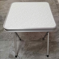 Bon un carré 40*40*51 table d'appoint pliante en aluminium de camping en plein air