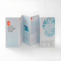 Impression de menus de restaurant personnalisés, conception privée, dépliant tri-pliant, service d'impression publicitaire, impression papier, brochure format A4