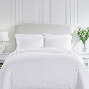 Ensemble <span class=keywords><strong>de</strong></span> literie d'hôtel 4 pièces en <span class=keywords><strong>coton</strong></span> 100% 400 <span class=keywords><strong>fils</strong></span>, double trame, super doux, respirant, collection <span class=keywords><strong>de</strong></span> luxe - Product Image 1