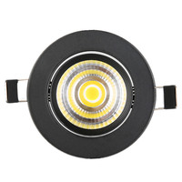 55mm 60mm COB projecteur corps en aluminium 3W 20W LED Anti-éblouissement moderne encastré plafonnier pour salon salle d'exposition allée