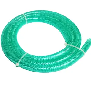 OEM wp 7bar ISO柔性pvc防紫外线增强编织泉花园水管16毫米19毫米塑料水管