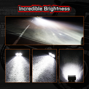 Vuông Mini 20 Wát công suất cao LED làm việc đèn 12V 24V offroad UTV ATV LED lái xe tải nhẹ máy kéo Trailer 3 inch Vỏ kết hợp ánh sáng - Product Image 5