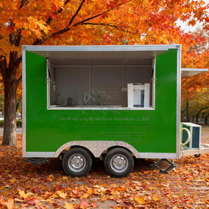 Mini <span class=keywords><strong>achat</strong></span> de chariot de camion de restauration rapide de pizza à la crème glacée personnalisée de rue mobile avec cuisine entièrement équipée - Product Image 3