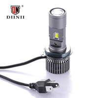 Diinii T1-H4 Faro LED de Proyector de Aluminio Súper Brillante de 100W 10000LM IP67 Impermeable de 12V con Ventilador Silencioso de Alta Velocidad Universal
