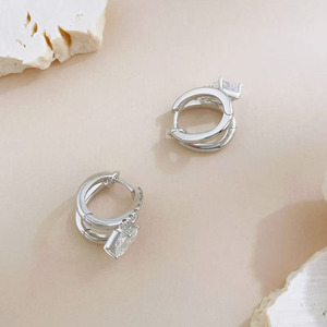 <span class=keywords><strong>Pendientes</strong></span> de Oro Blanco de 18K con Diamantes Cultivados en Laboratorio, <span class=keywords><strong>Pendientes</strong></span> de Oreja Tipo Cuff, <span class=keywords><strong>Pendientes</strong></span> Colgantes de Moda, <span class=keywords><strong>Pendientes</strong></span> de Clip, <span class=keywords><strong>Pendientes</strong></span> de Diamantes, <span class=keywords><strong>Pendientes</strong></span> con Cuentas - Product Image 3