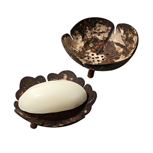 Jabonera de Cáscara de Coco con Diseño Tradicional y Patrón Animal Natural, Impermeable, para Baño, Precio Económico al por Mayor - Product Image 1