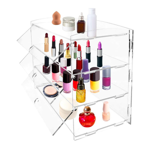 Vetrina Espositiva per Pasticceria a 3 Ripiani in Acrilico Trasparente con Porta Posteriore per Negozi e Caffetterie - Product Image 5