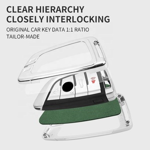 Pour portefeuille en cuir Tpu <span class=keywords><strong>Bmw</strong></span> 5 en alliage d'aluminium avec logo de marque de voiture - Product Image 4