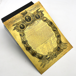 Stati Uniti Banconota Commemorativa in Oro 24K della Dichiarazione di Indipendenza 1776-2026, Poster Bifacciale da Collezione, Arte Storica Americana - Product Image 5