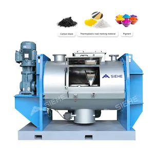 Stainless Steel Dry Powder Mixing Machine Horizontal Plough Mixer For Carbon Black Functional Polymer Materials Polymer Powder